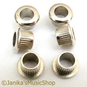 6 GOLD ACOUSTIC GUITAR MACHINE HEAD BUSHES FERRULES BUSHINGS